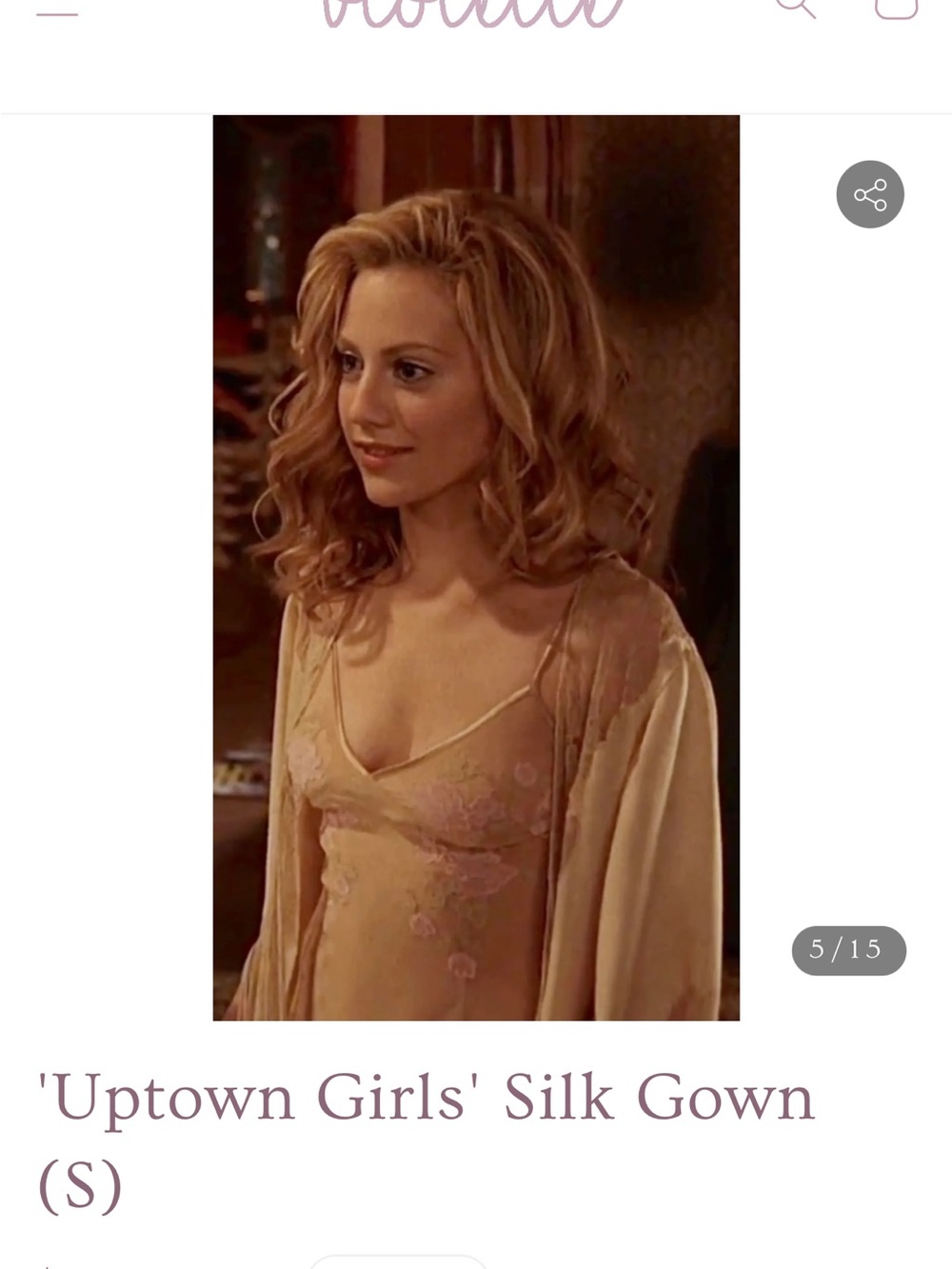 Victoria’s Secret 1990’s Y2K Uptown Girls Brittany Murphy 100% silk slip dress - Picture 10 of 11